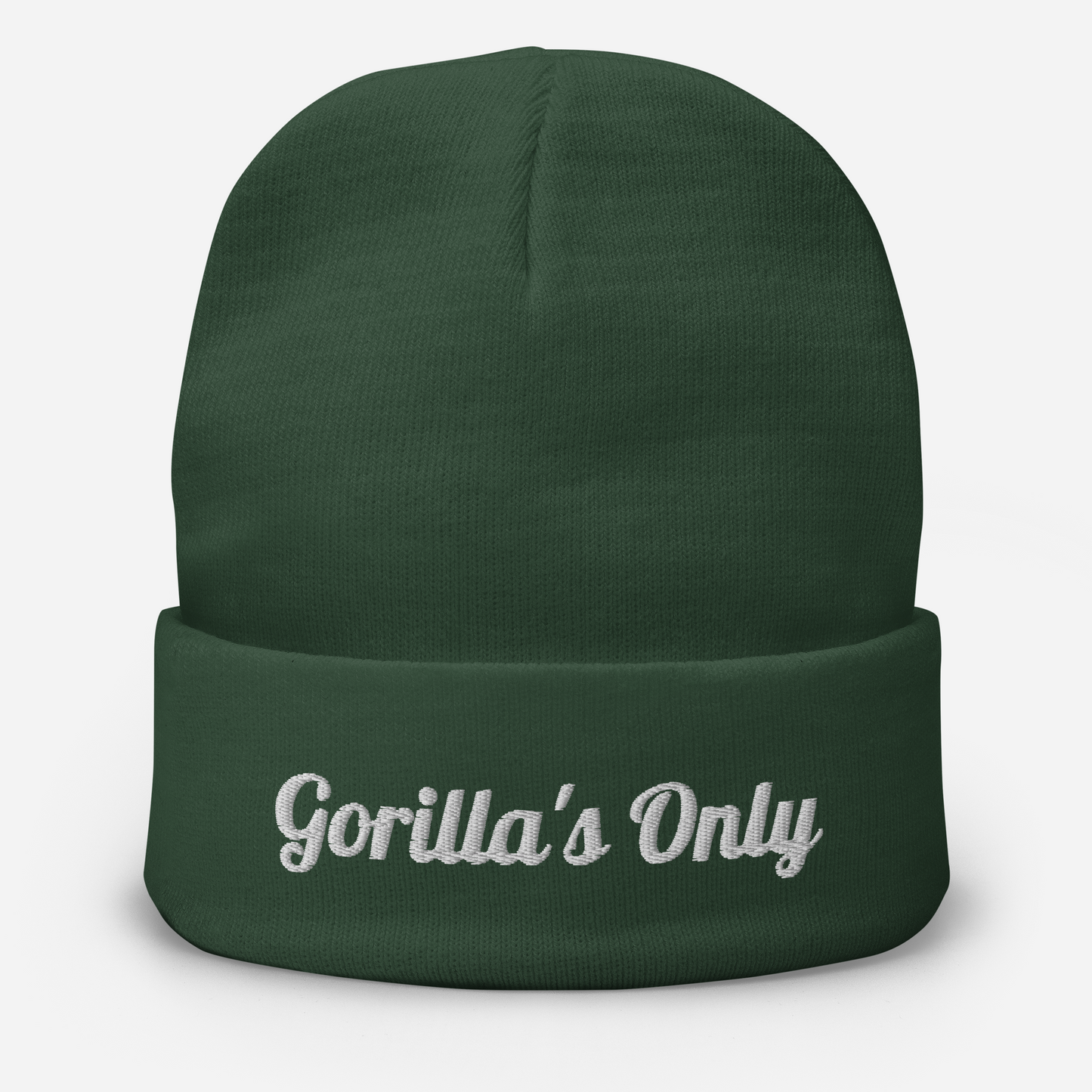 Gorilla's Ony Embroidered Beanie