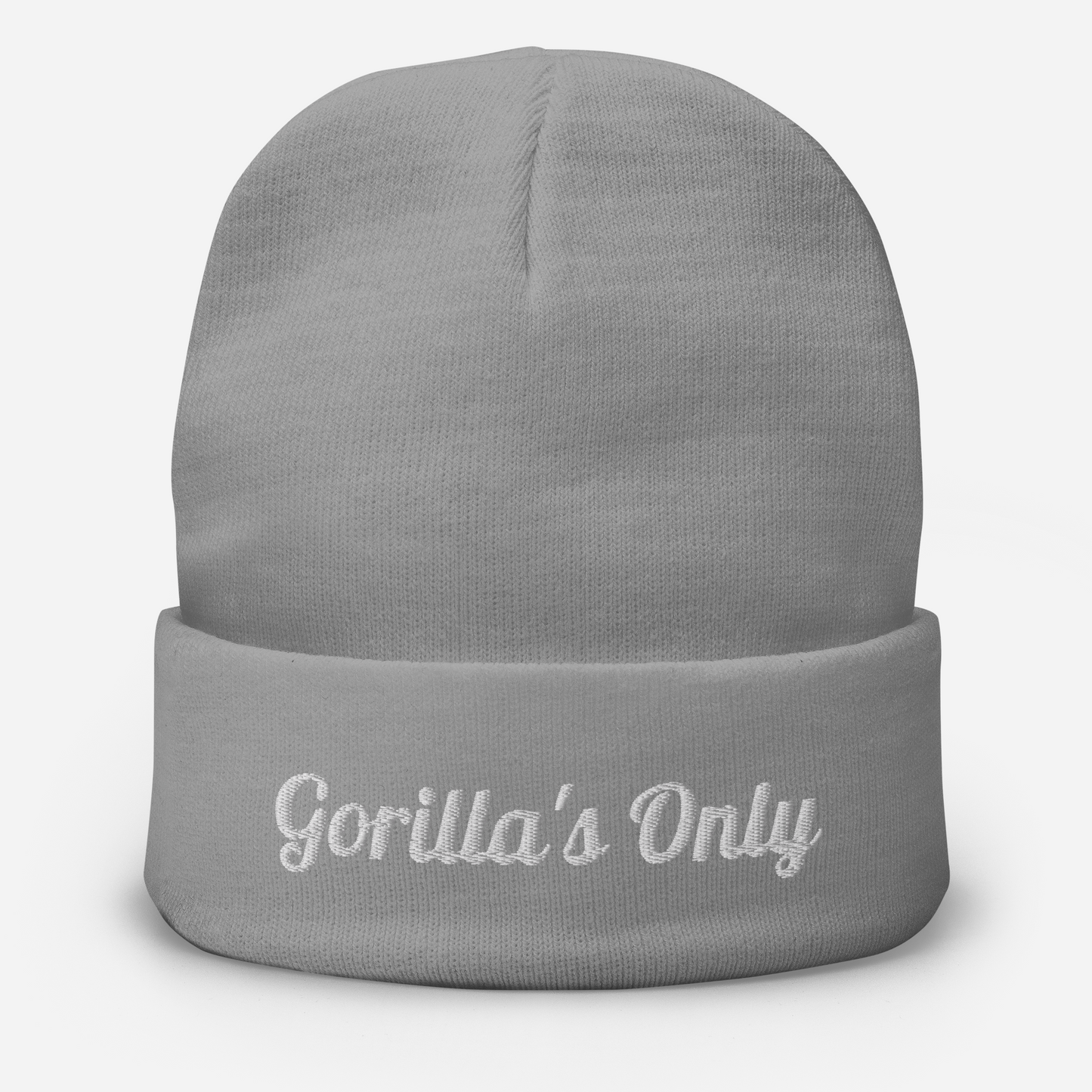 Gorilla's Ony Embroidered Beanie