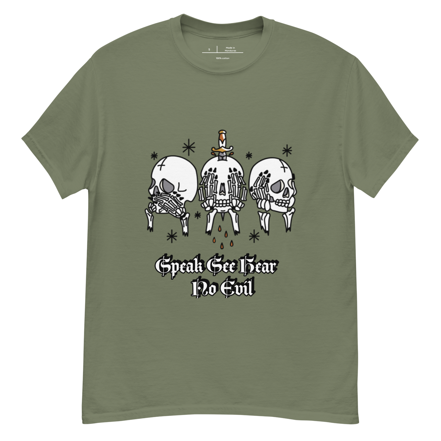 Speak See Hear No Evil  classic tee