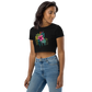 Pink Flower Crop Top