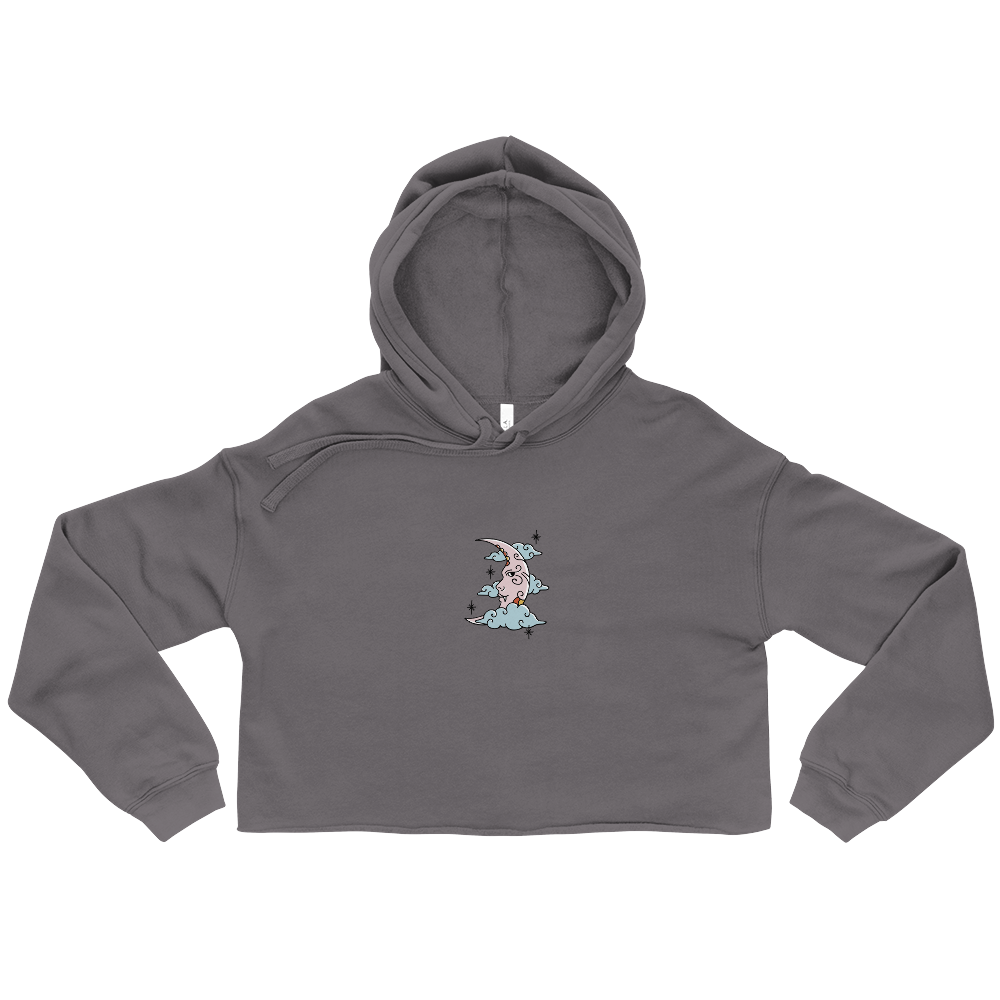 Moon's N Cloud's Crop Hoodie